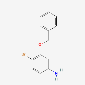 molecular formula C13H12BrNO B8630115 3-Benzyloxy-4-bromo-phenylamine 