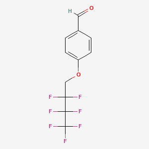 molecular formula C11H7F7O2 B8630244 4-(2,2,3,3,4,4,4-Heptafluorobutoxy)benzaldehyde CAS No. 943767-44-0
