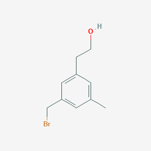 molecular formula C10H13BrO B8630298 2-(3-(Bromomethyl)-5-methylphenyl)ethanol 