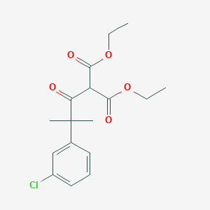 Diethyl 2-(2-(3-chlorophenyl)-2-methylpropanoyl)malonate
