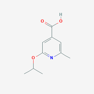 molecular formula C10H13NO3 B8630346 2-Isopropoxy-6-methyl-isonicotinic acid 