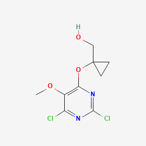 [1-(2,6-Dichloro-5-methoxy-pyrimidin-4-yloxy)-cyclopropyl]-methanol