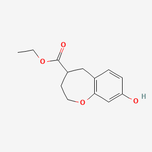 Ethyl 8-hydroxy-2,3,4,5-tetrahydro-1-benzoxepine-4-carboxylate