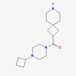 molecular formula C17H29N3O B8630473 7-Azaspiro[3.5]nonan-2-yl-(4-cyclobutylpiperazin-1-yl)methanone 