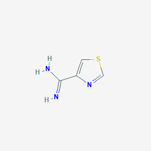 molecular formula C4H5N3S B8630479 4-Thiazolyl formamidine 