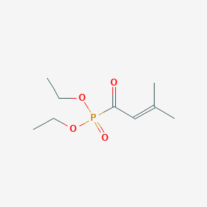 Phosphonic acid, (3-methyl-1-oxo-2-butenyl)-, diethyl ester