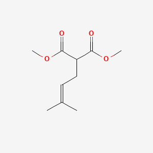 (3-Methyl-2-butenyl)propanedioic acid, dimethyl ester