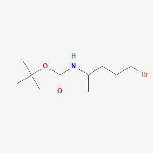 molecular formula C10H20BrNO2 B8630613 Tert-butyl (5-bromopentan-2-yl)carbamate 