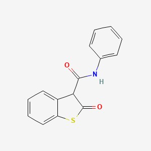 molecular formula C15H11NO2S B8630619 2-Oxo-N-phenyl-2,3-dihydro-1-benzothiophene-3-carboxamide CAS No. 65141-06-2