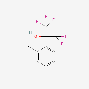 molecular formula C10H8F6O B8630658 2-Tolylhexafluoro-2-propanol 
