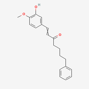 1-(3-Hydroxy-4-methoxyphenyl)-7-phenylhept-1-EN-3-one