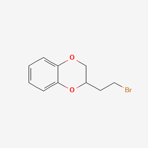 molecular formula C10H11BrO2 B8630681 2-(2-Bromoethyl)-2,3-dihydro-1,4-benzodioxin CAS No. 84030-05-7
