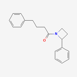 molecular formula C19H21NO B8630697 4-Phenyl-1-(2-phenylazetidin-1-yl)butan-1-one 