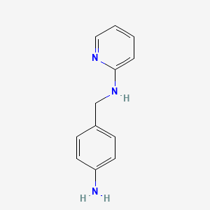 molecular formula C12H13N3 B8630717 2-[(4-Aminophenyl)methylamino]pyridine 