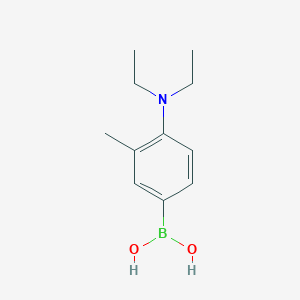 molecular formula C11H18BNO2 B8630764 4-Diethylamino-3-methylphenylboronic acid 