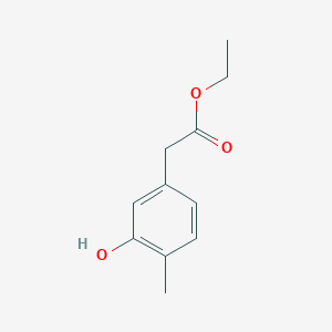 molecular formula C11H14O3 B8630784 Ethyl 3-hydroxy-4-methylphenylacetate 