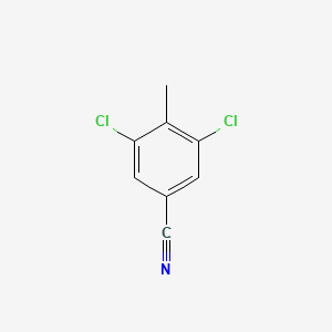 molecular formula C8H5Cl2N B8630796 3,5-Dichloro-4-methylbenzonitrile 