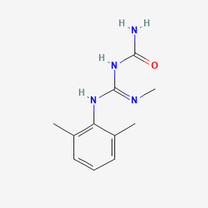 molecular formula C11H16N4O B8630817 N-[N-(2,6-Dimethylphenyl)-N'-methylcarbamimidoyl]urea CAS No. 62577-45-1