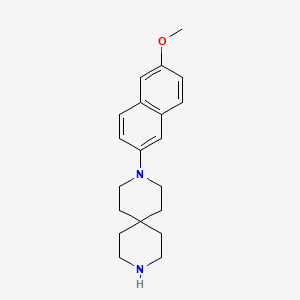 molecular formula C20H26N2O B8630818 3,9-Diazaspiro[5.5]undecane, 3-(6-methoxy-2-naphthalenyl)- CAS No. 918652-93-4