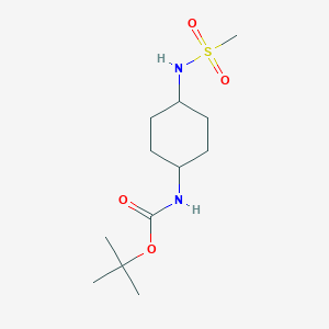 molecular formula C12H24N2O4S B8630868 tert-Butyl trans-4-[(methylsulfonyl)amino]cyclohexylcarbamate 