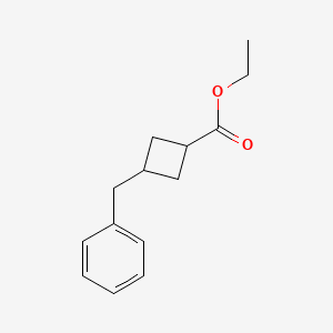 molecular formula C14H18O2 B8630884 Ethyl 3-benzylcyclobutanecarboxylate CAS No. 892493-66-2