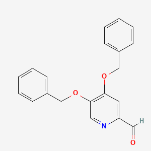 molecular formula C20H17NO3 B8630931 4,5-Bis(benzyloxy)picolinaldehyde 