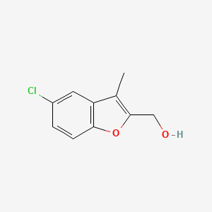 molecular formula C10H9ClO2 B8630948 5-Chloro-3-methyl benzofuran 2-methanol 