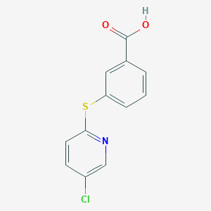 molecular formula C12H8ClNO2S B8631004 3-(5-Chloro-pyridin-2-ylsulfanyl)-benzoic acid 