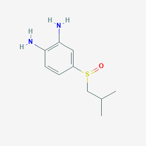 4-(2-Methylpropane-1-sulfinyl)benzene-1,2-diamine