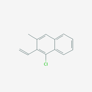 molecular formula C13H11Cl B8631065 1-Chloro-3-methyl-2-vinylnaphthalene 