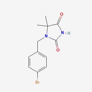 1-(4-Bromobenzyl)-5,5-dimethylimidazolidine-2,4-dione