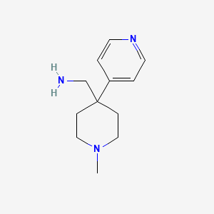 molecular formula C12H19N3 B8631086 (1-Methyl-4-(pyridin-4-yl)piperidin-4-yl)methanamine 