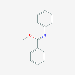 molecular formula C14H13NO B086311 Benzenecarboximidic acid, N-phenyl-, methyl ester CAS No. 6780-39-8