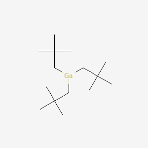 molecular formula C15H33Ga B8631115 Tris(2,2-dimethylpropyl)gallane CAS No. 106136-97-4