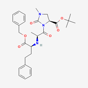 molecular formula C29H37N3O6 B8631122 Imidaprilat Benzyl Ester, (Carbonylimidazolidine)tert-butyl Ester 