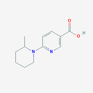 molecular formula C12H16N2O2 B8631144 6-(2-Methylpiperidin-1-YL)nicotinic acid 