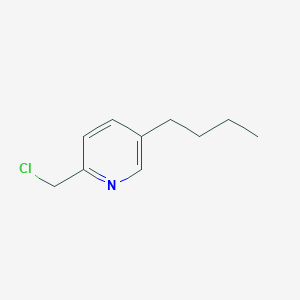 molecular formula C10H14ClN B8631159 5-Butyl-2-chloromethylpyridine 