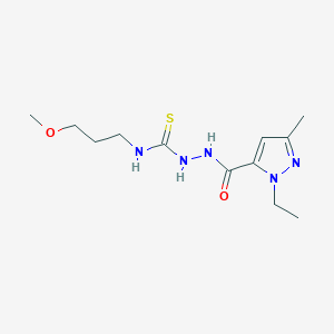 molecular formula C12H21N5O2S B8631175 1-(1 Ethyl-3-methylpyrazole-5-carbonyl)-4-(3-methoxy-n-propyl)-3-thiosemicarbazide 