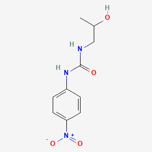 molecular formula C10H13N3O4 B8631192 3-(2-Hydroxypropyl)-1-(4-nitrophenyl)urea 