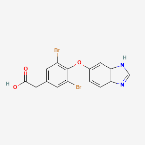 2-(4-((1H-Benzo[d]imidazol-5-yl)oxy)-3,5-dibromophenyl)acetic acid