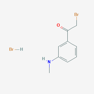 molecular formula C9H11Br2NO B8631251 3-Methylamino phenacyl bromide hydrobromide CAS No. 88541-10-0