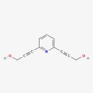molecular formula C11H9NO2 B8631256 2,6-Bis-(3-hydroxyprop-1-ynyl)pyridine CAS No. 451502-69-5