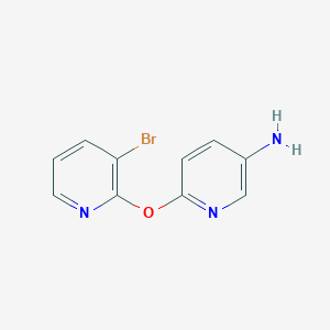 molecular formula C10H8BrN3O B8631318 6-(3-Bromopyridin-2-yloxy)pyridin-3-amine 