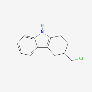 molecular formula C13H14ClN B8631321 3-Chloromethyl-1,2,3,4-tetrahydrocarbazole 