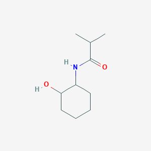 molecular formula C10H19NO2 B8631337 N-(2-hydroxycyclohexyl)isobutyramide 