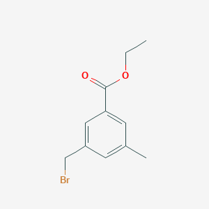 molecular formula C11H13BrO2 B8631363 3-Bromomethyl-5-methylbenzoic acid, ethyl ester 