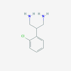 molecular formula C9H13ClN2 B8631422 2-(2-Chlorophenyl)1,3-propanediamine 