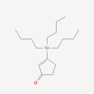 molecular formula C17H32OSn B8631488 2-Cyclopenten-1-one, 3-(tributylstannyl)- CAS No. 112080-39-4