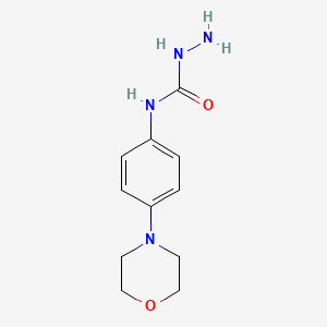 molecular formula C11H16N4O2 B8631509 4-[4-(Morpholin-4-yl)-phenyl]semicarbazide 