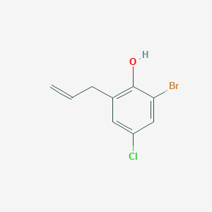 molecular formula C9H8BrClO B8631536 2-Allyl-6-bromo-4-chlorophenol 